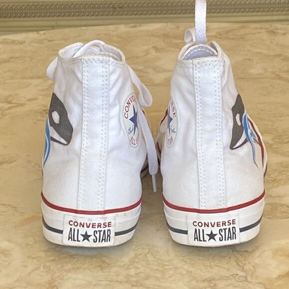 Converse High Tops Rare Limited Edition JFCNO Francophone Games - As New Unisex - Picture 8 of 15